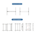 Aluminum black 1U 16A 11ways France current and voltmeter PDU